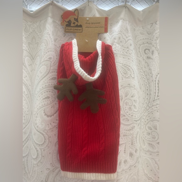 Reindeer Winter Outfit for Dogs by Pup Crew Size Large - Picture 2 of 6